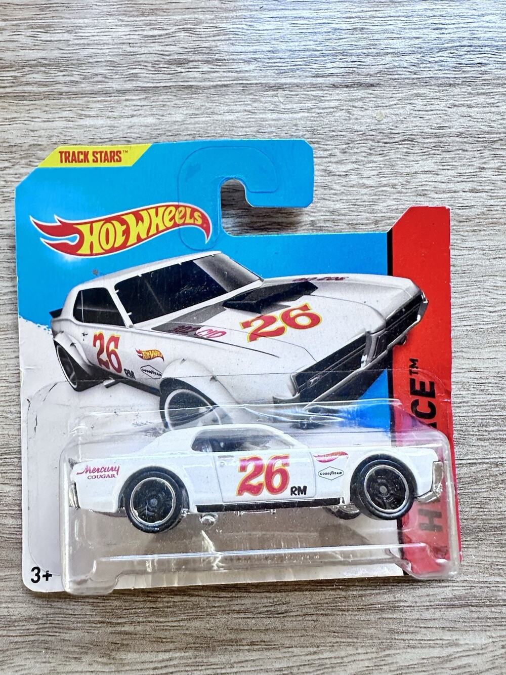 2014 Hot Wheels ‘68 MERCURY COUGAR 170/250 HW RACE White #26 FORD RACING New H90